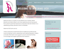 Tablet Screenshot of maternalocd.org